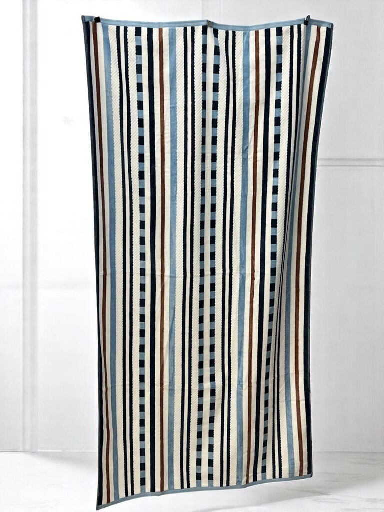 Viktorija Plažni peškir Retro Stripe, 86x162cm, Šareni