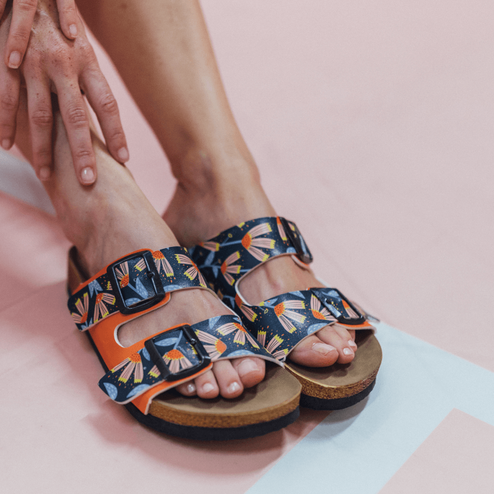 Mumka Ženske papuče Neonsko cveće, Šarene