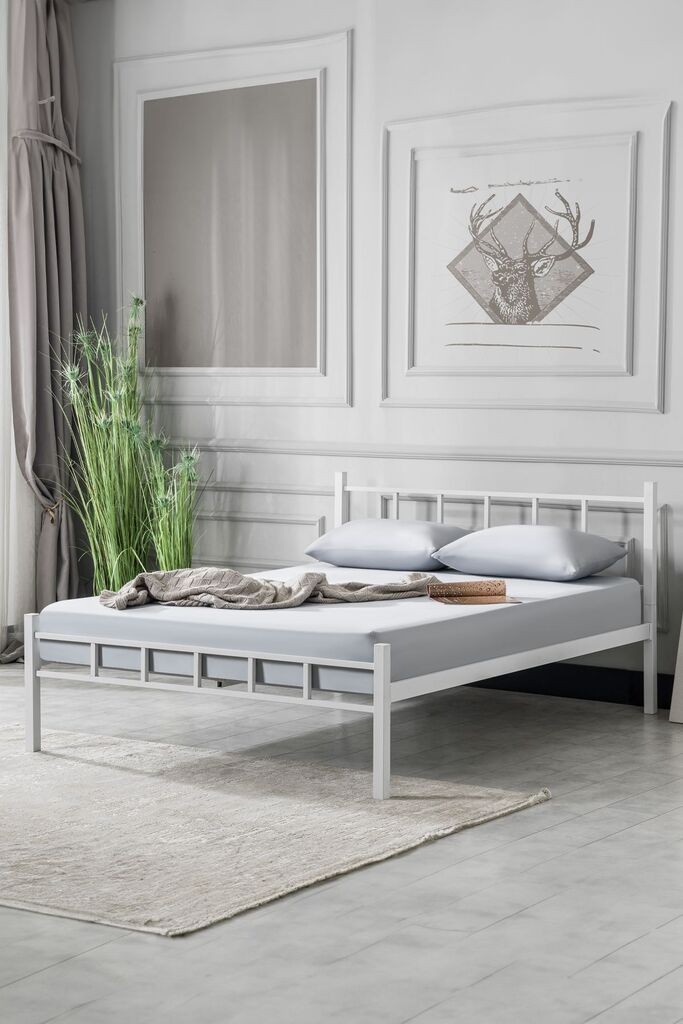 Hanah Home Francuski ležaj K90, 160x95x200 cm, Beli