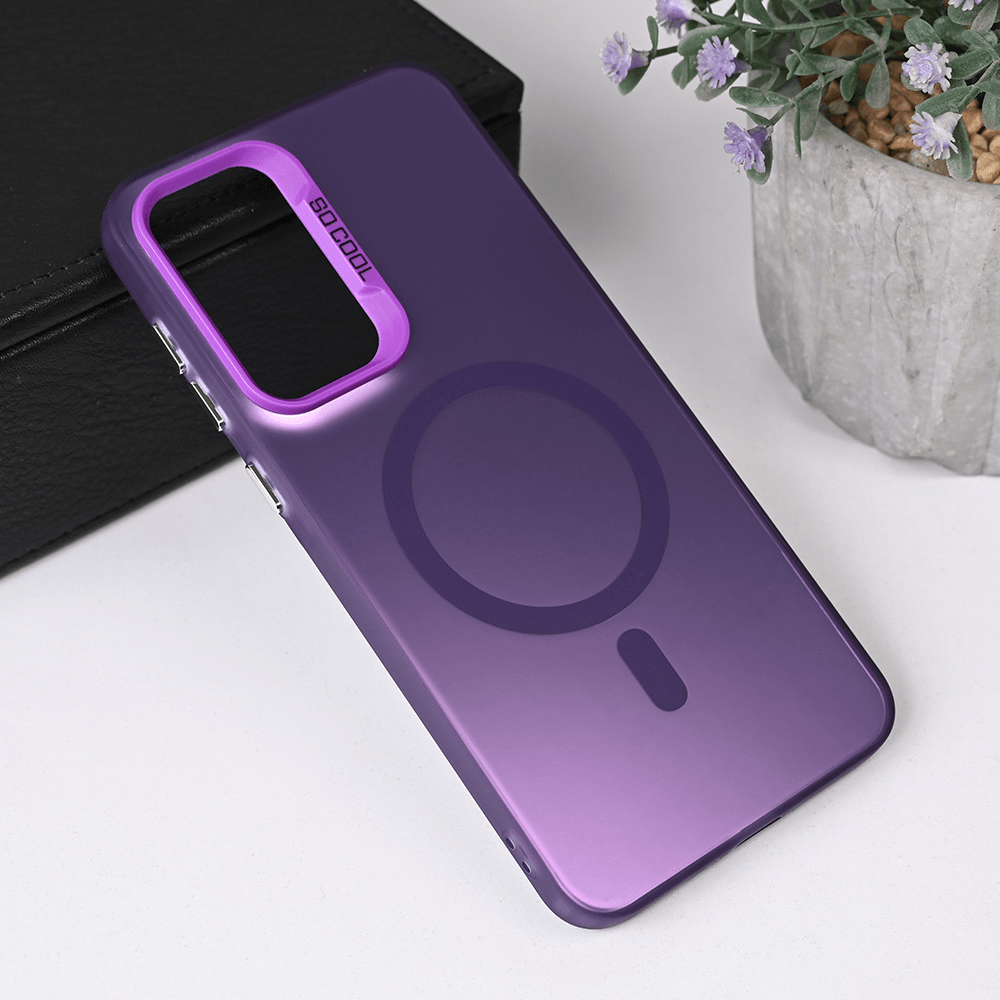 Maska za Samsung A56 5G Magsafe Clear, Ljubičasta