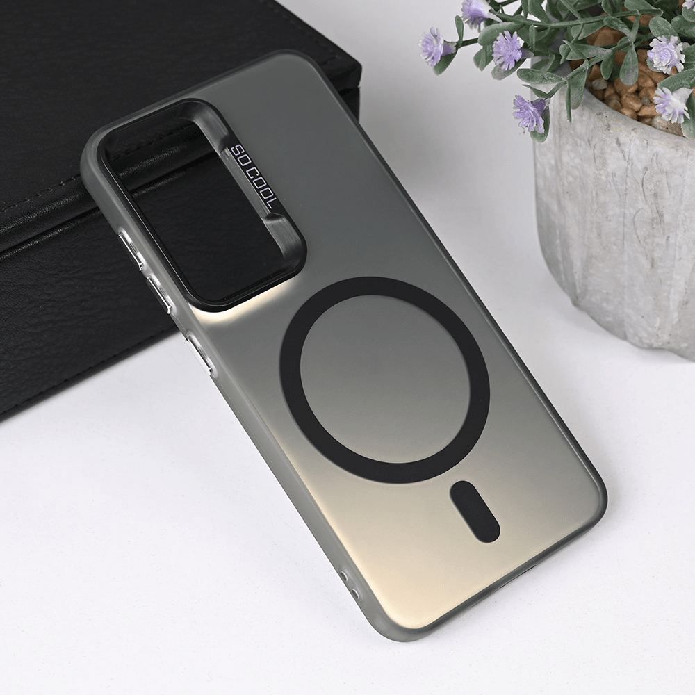 Maska za Samsung S25 Magsafe Clear, Crna