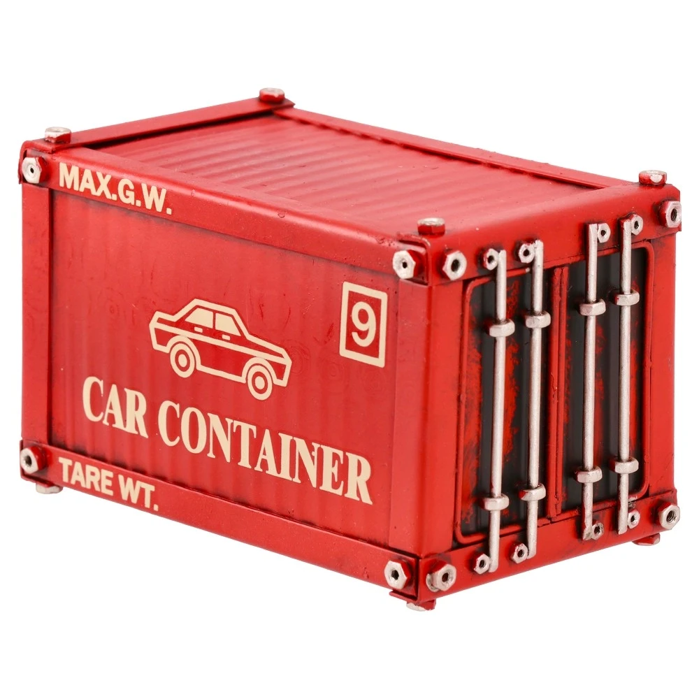 Takk Lanard Igračka Metalni kontejner Oldtajmer, Crveni