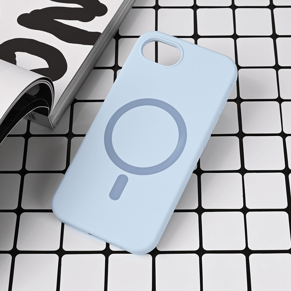 Maska za iPhone 16e svetlo Magsafe Pure color, Plava