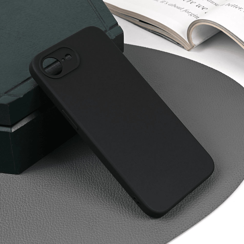 Maska za iPhone 16e 6.1 Skin, Silikonska, Crna