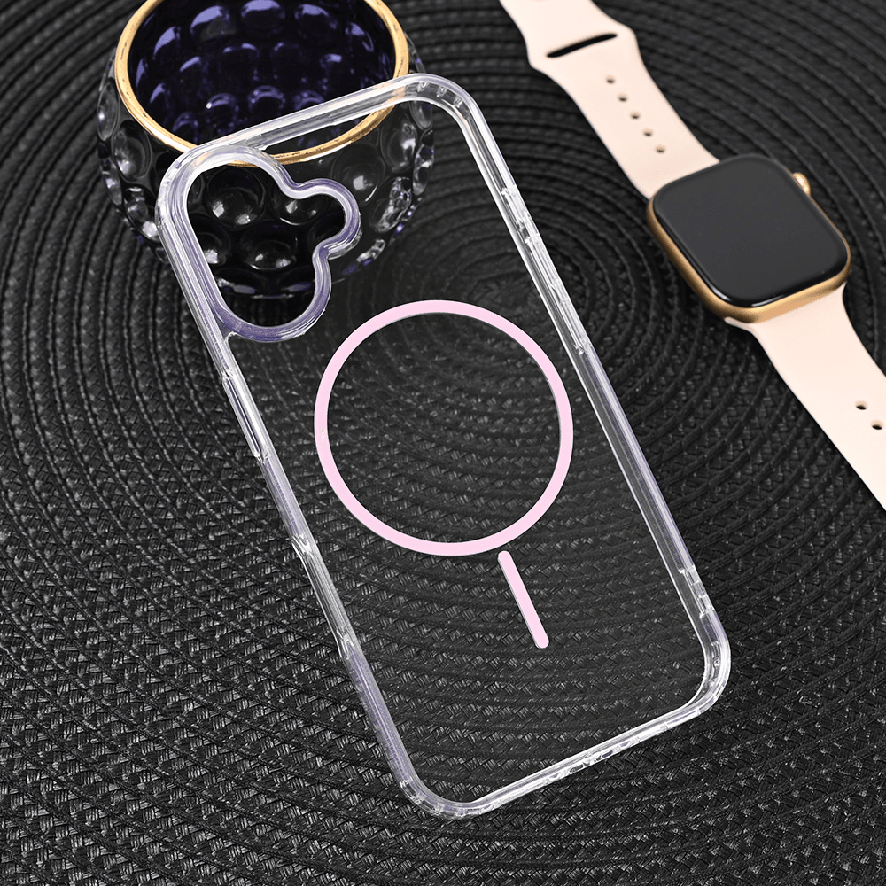 Maska za iPhone 16 6.1 Magsafe Color Line, Roze