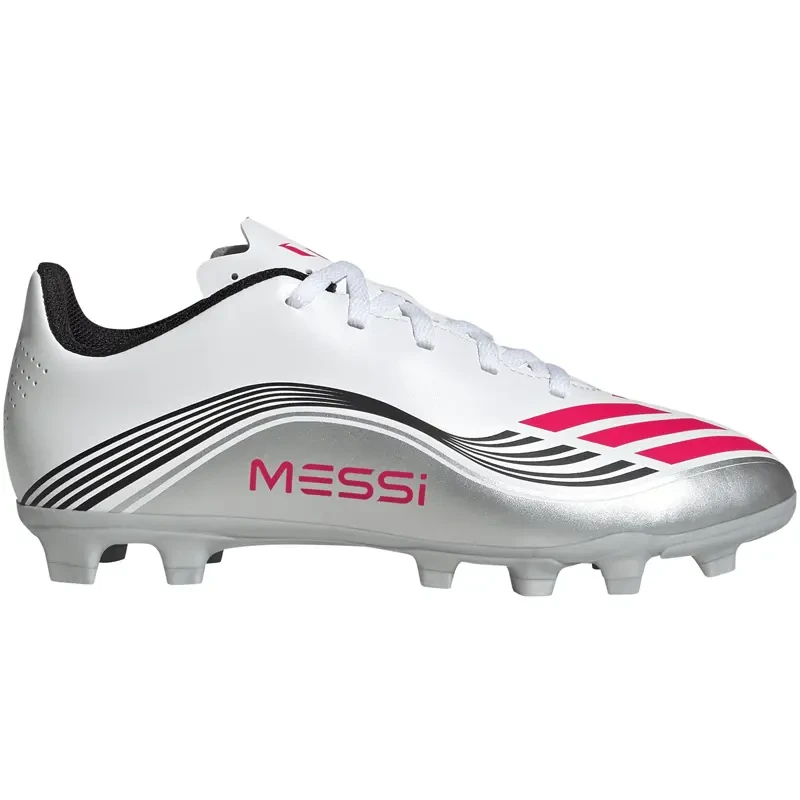 Adidas Kopačke za dečake F50 Messi Club Fg/Mg J, Bele