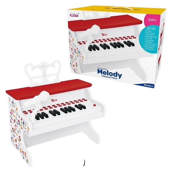 Generika Klavir za decu, Crveno-beli