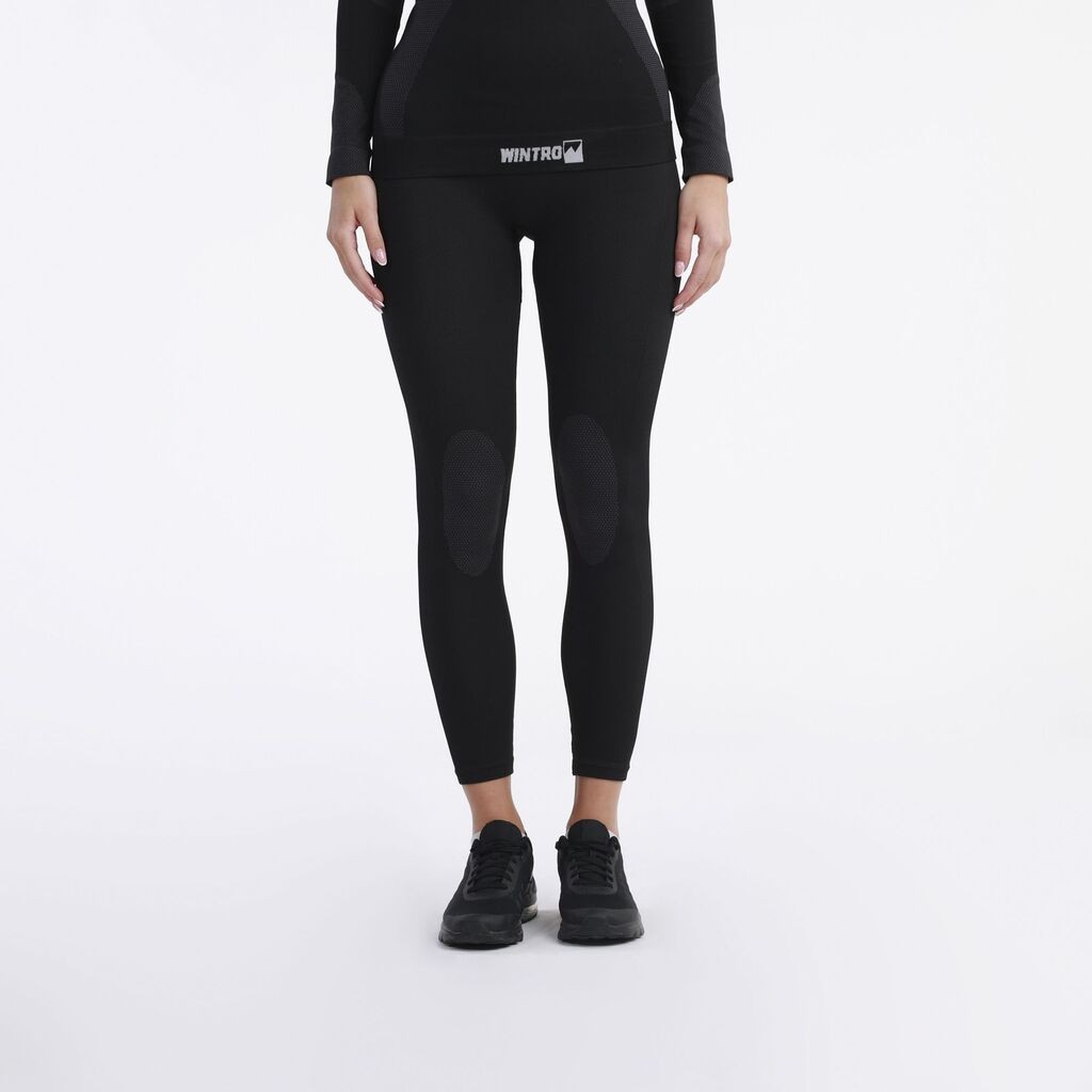 Wintro Ženske ski helanke Underwear pants, Crne