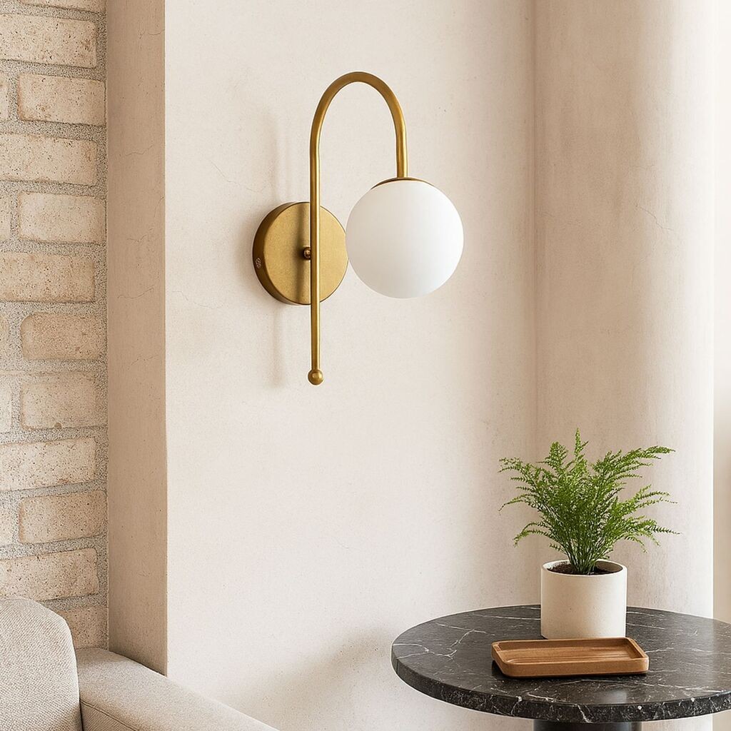 Opviq Zidna lampa 242085, Zlatne boje