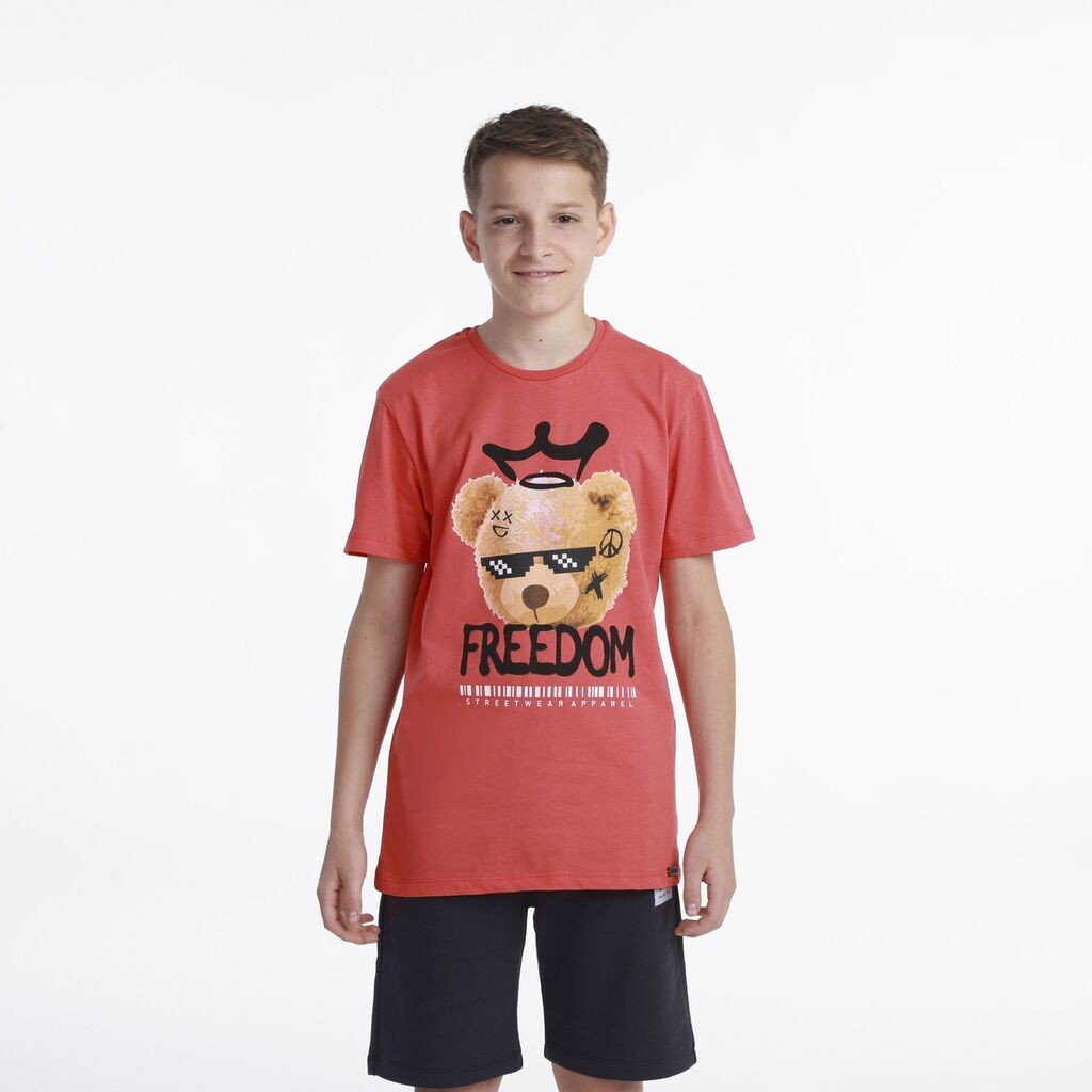 Rang Majica za dečake Davis BG, Crvena