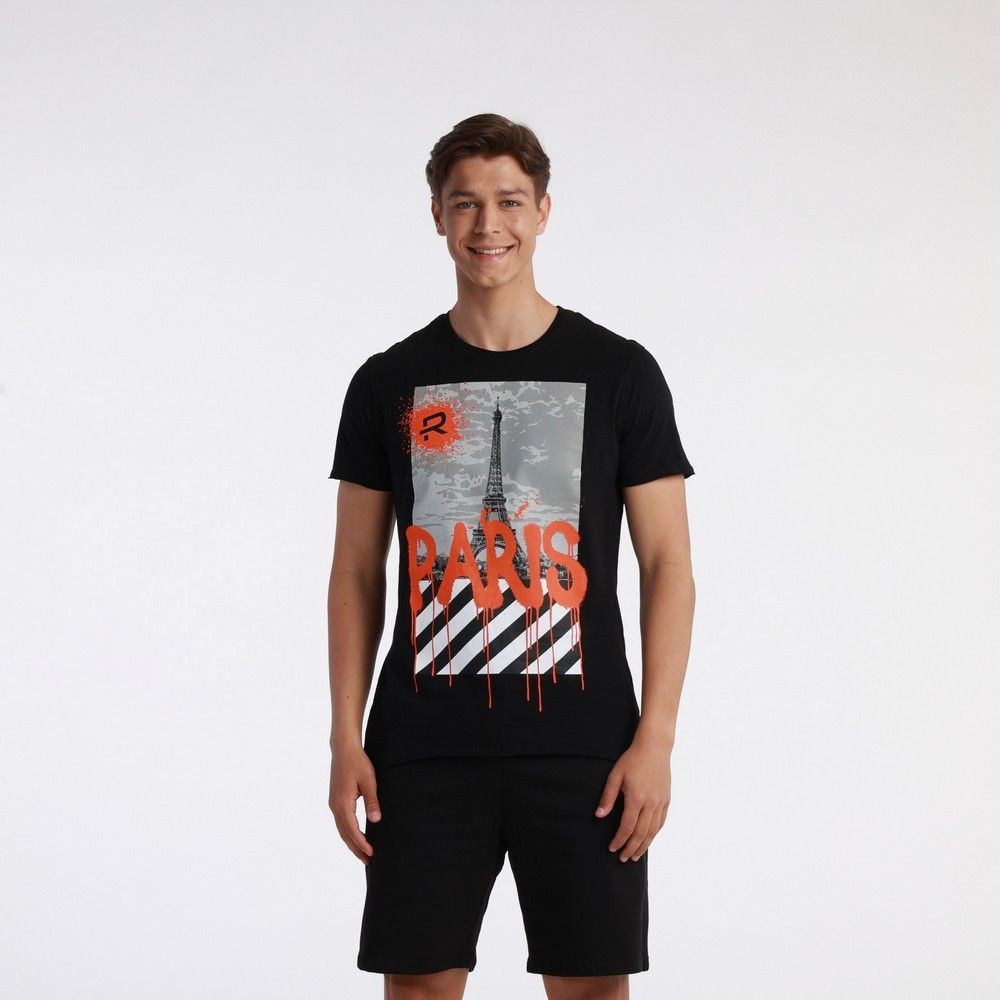 Rang Muška majica Paris, Crna