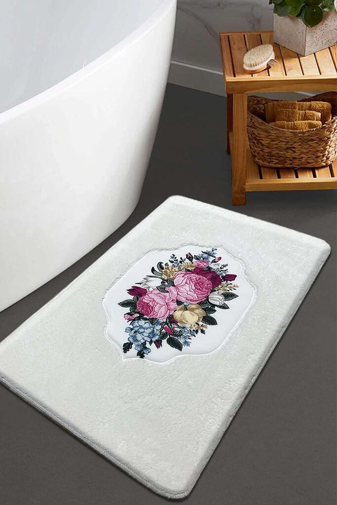 L'essentiel Maison Prostirka za kupatilo Bella Rose, Bela