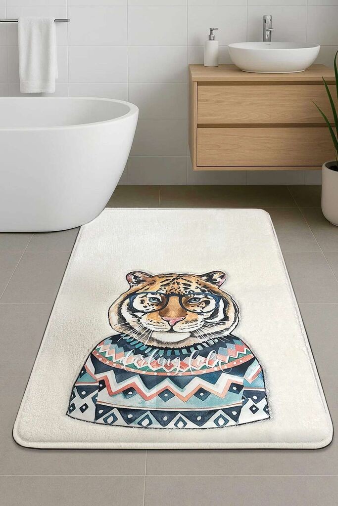 L'essentiel Maison Prostirka za kupatilo Logwe, Bela