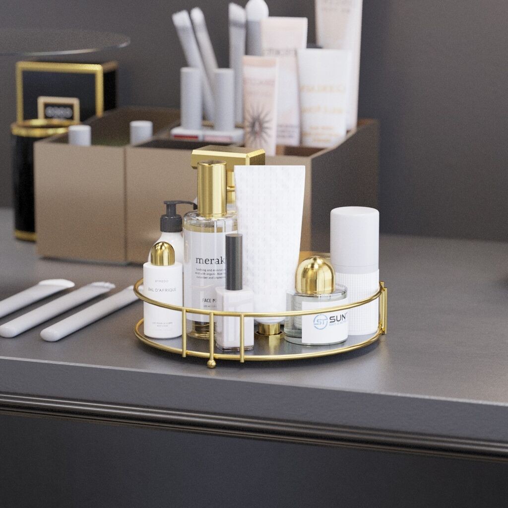 Hermia Organizator za kupatilo SD101-G, Zlatne boje