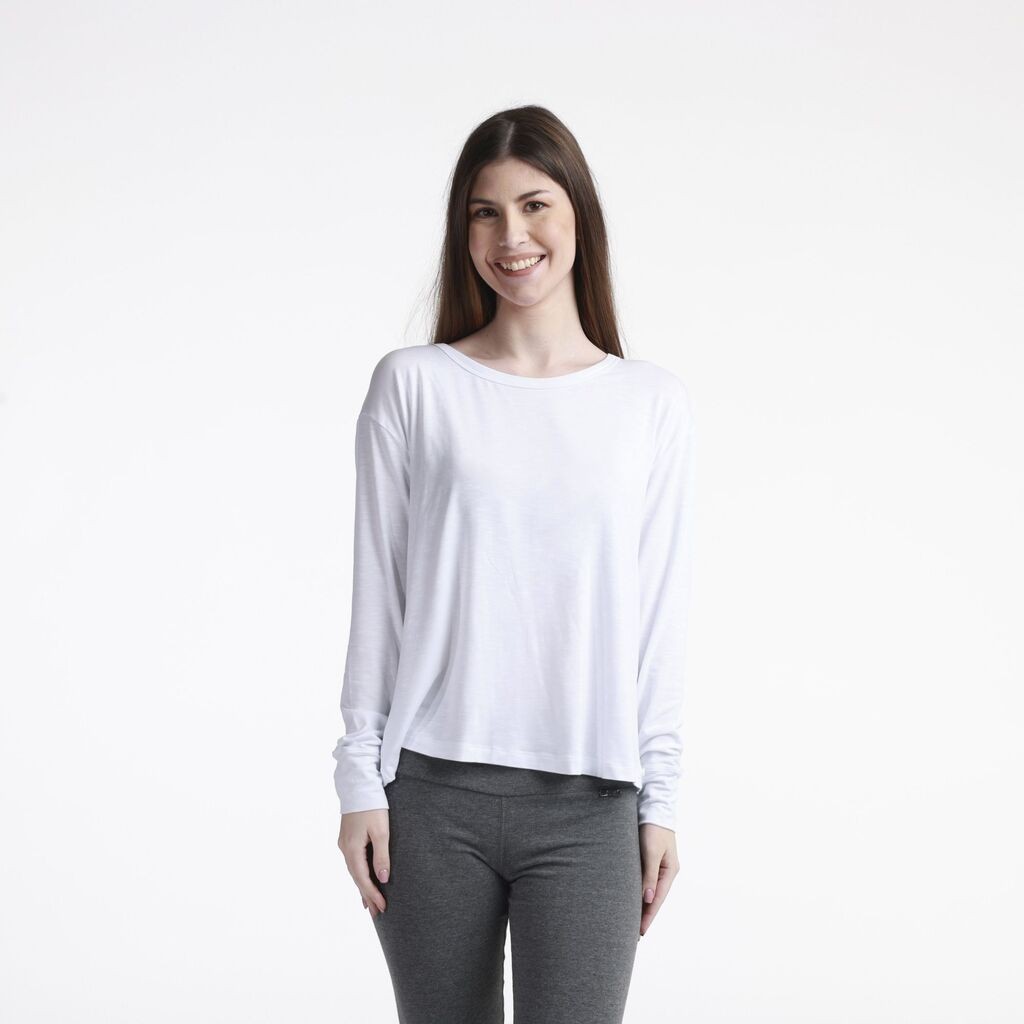 Rang Ženska majica dugih rukava Jayne, Bela