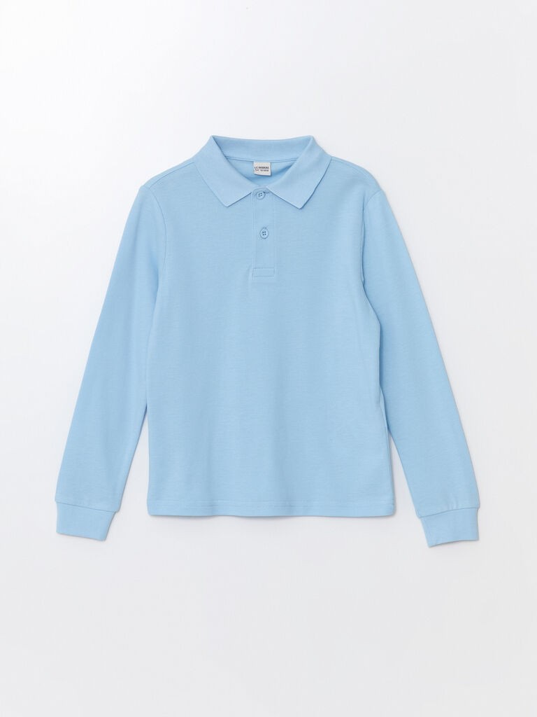 LC Waikiki Majica za dečake dugih rukava W50121Z4-JUL, Plava