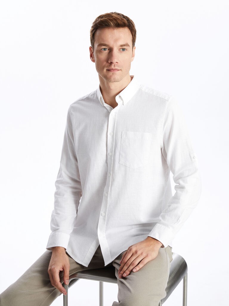 LC Waikiki Muška košulja W52693Z8-Q6K, Bela