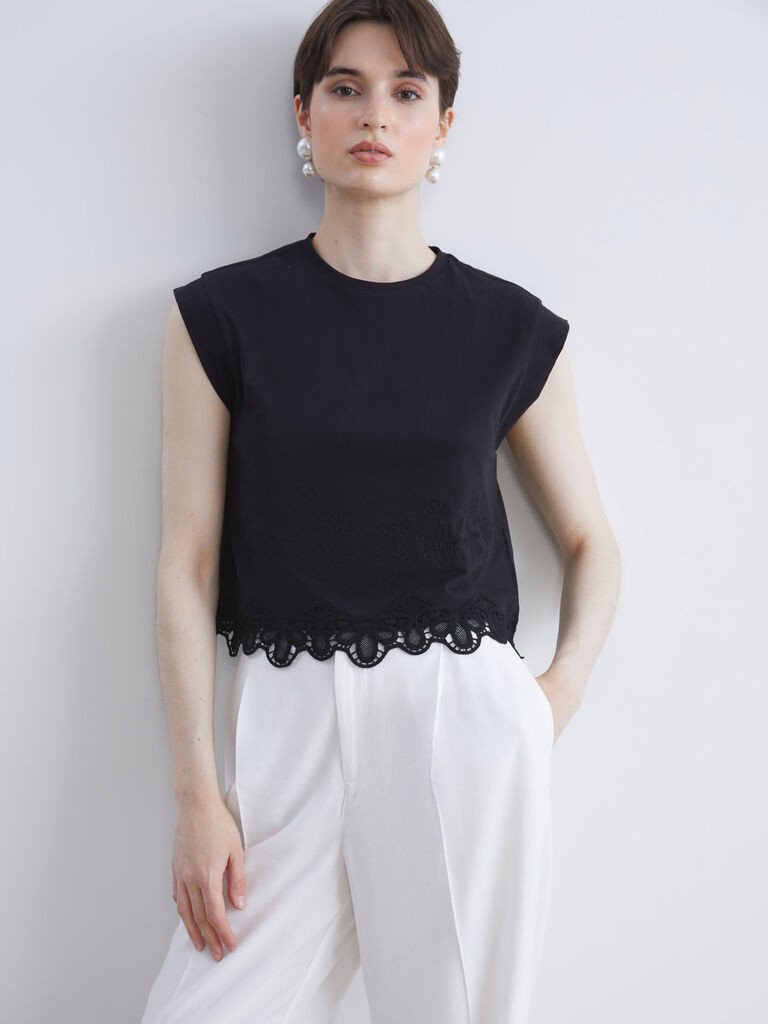 LC Waikiki Ženska bluza W5JR52Z8-CVL, Crna