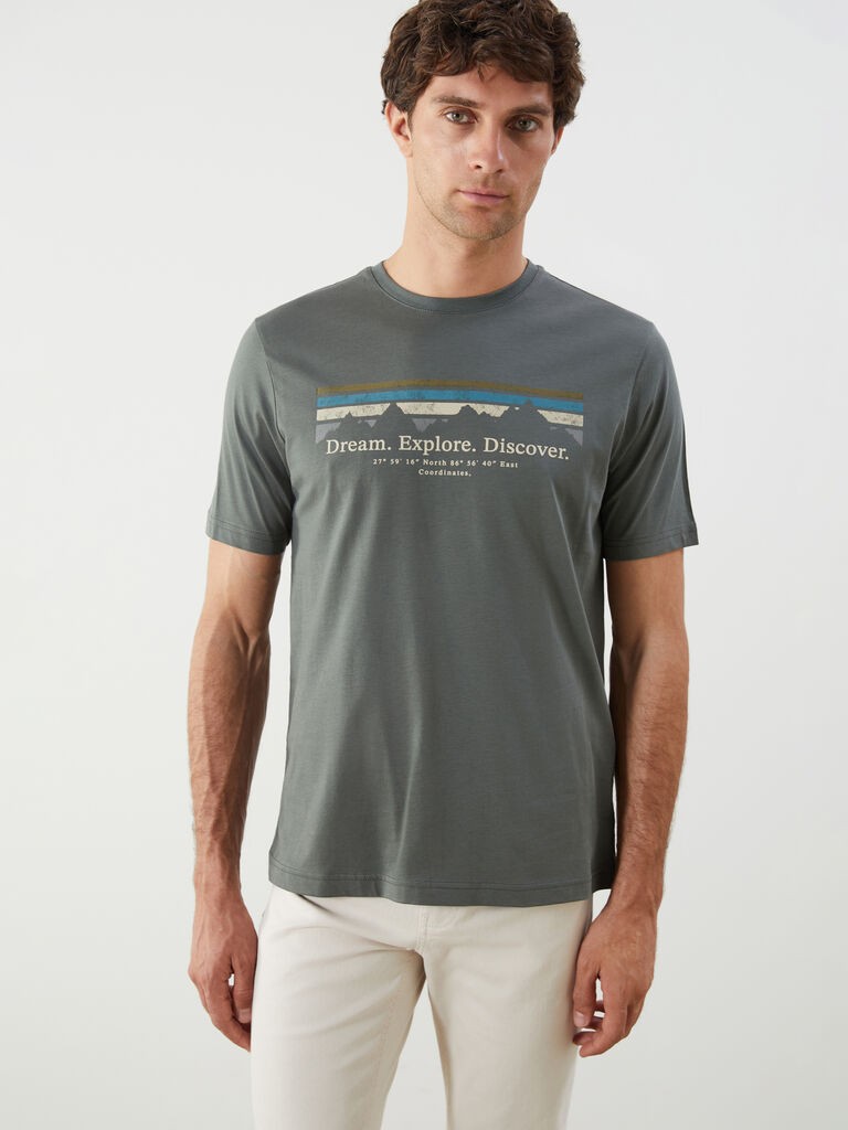 LC Waikiki Muška majica kratkih rukava W53371Z8-VWQ, Zelena