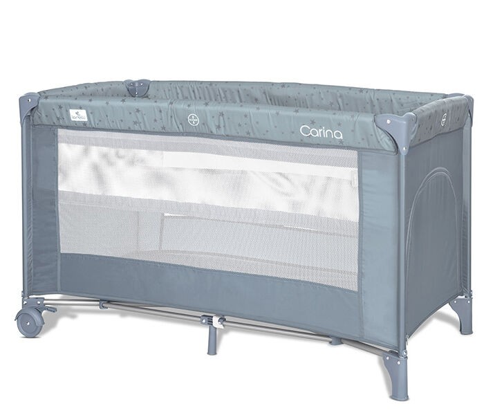 Lorelli Prenosivi krevetac Carina, 2 nivoa, Svetloplavi