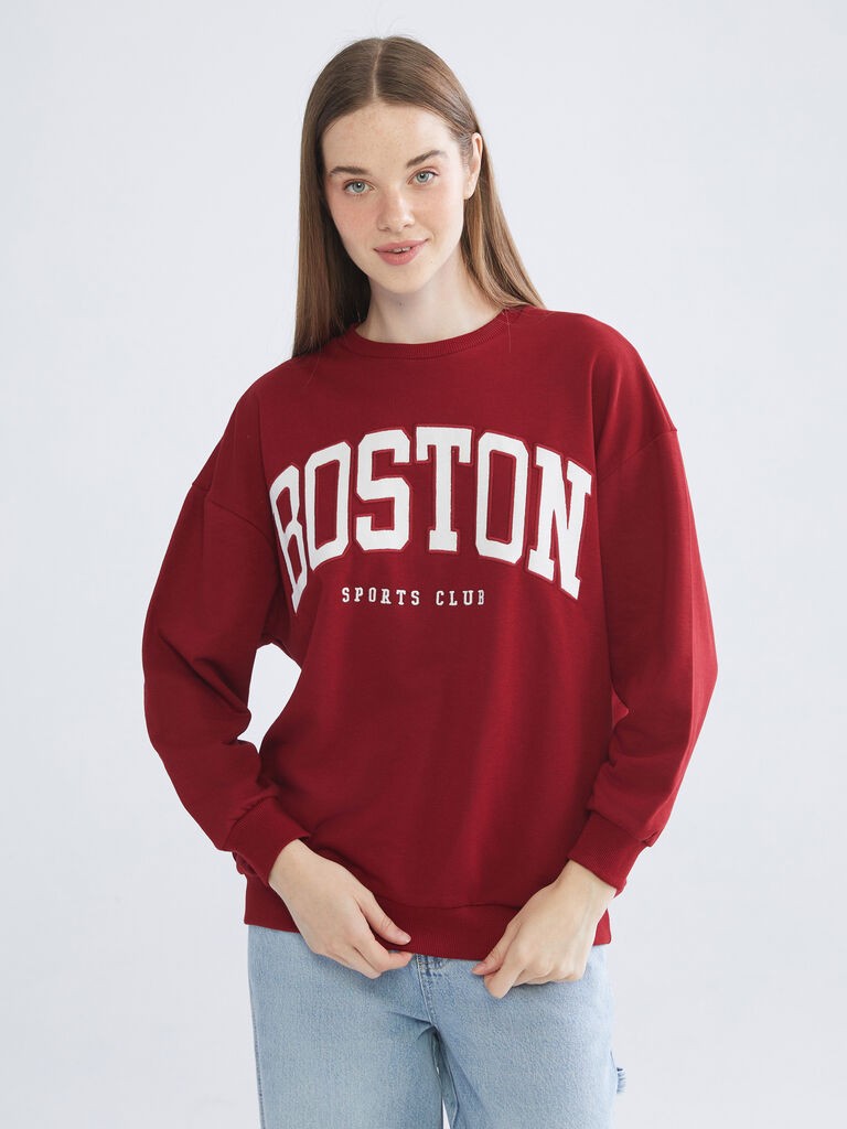 LC Waikiki Ženska dukserica W5I878Z8-YHR, Bordo