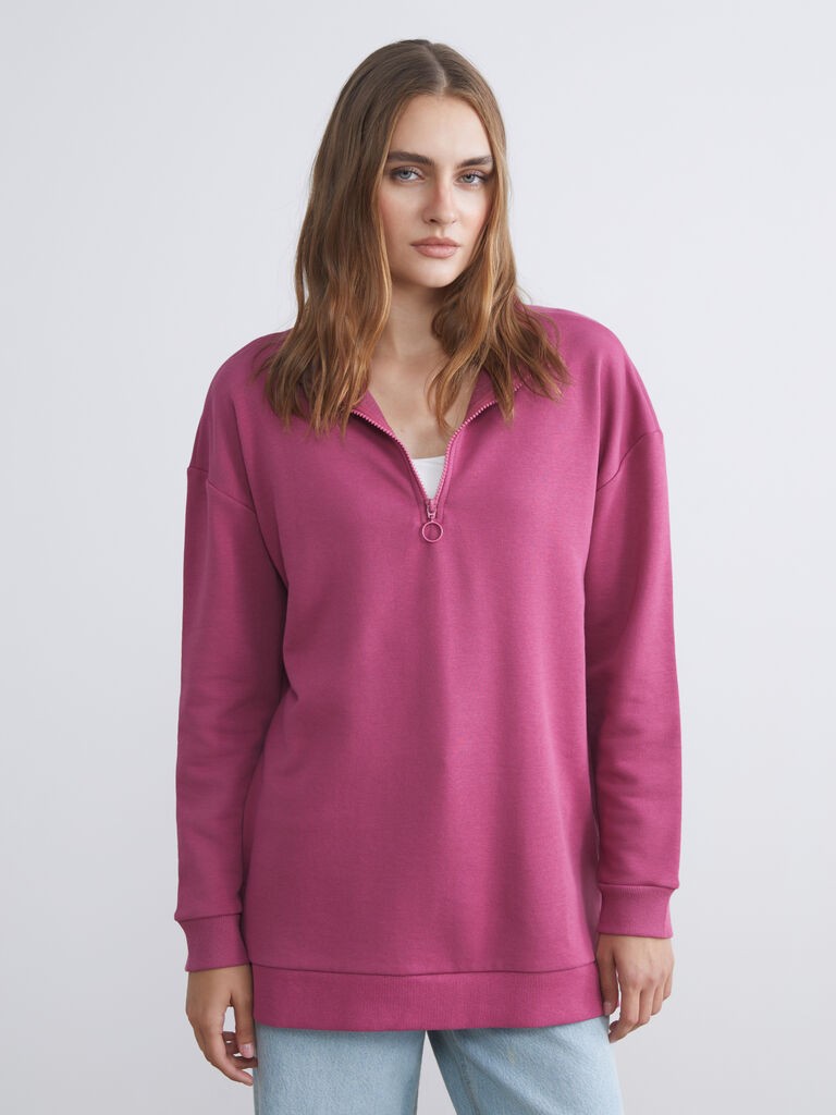 LC Waikiki Ženski duks W5GU72Z8-HLU, Oversized, Roze