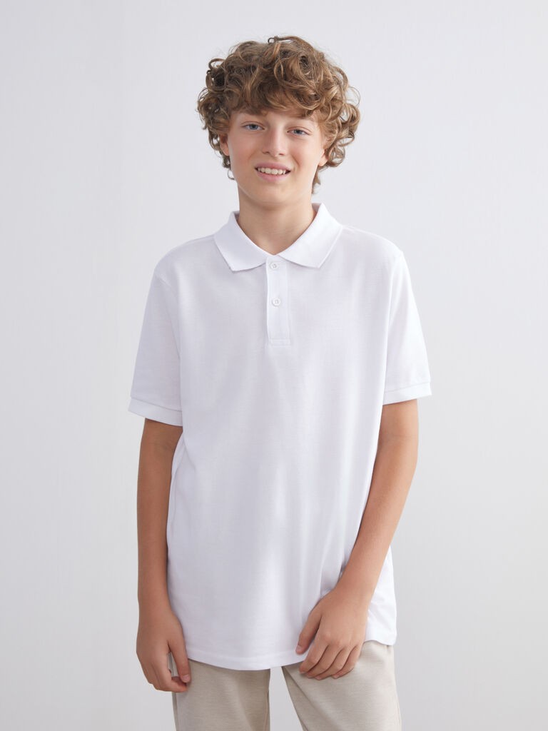 LC Waikiki Majica za dečake kratkih rukava W50120Z4-Q6K, Bela