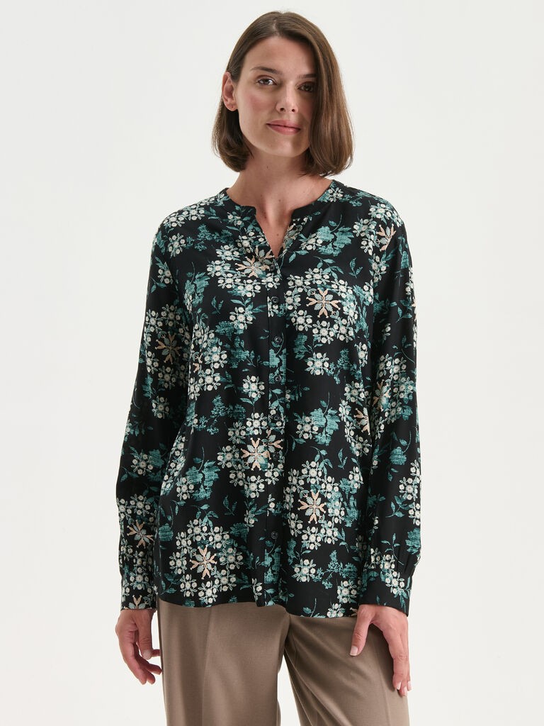 LC Waikiki Ženska košulja W59641Z8-LQJ, Regular, Crna