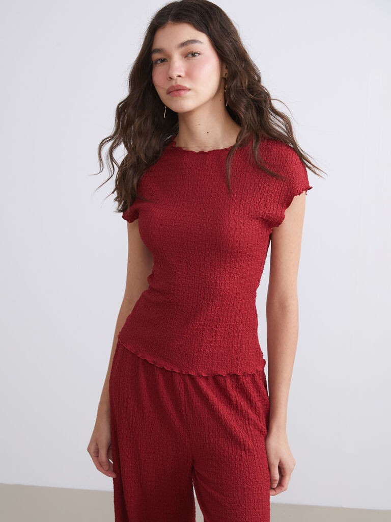 LC Waikiki Ženska bluza W5J377Z8-CWK, Bordo