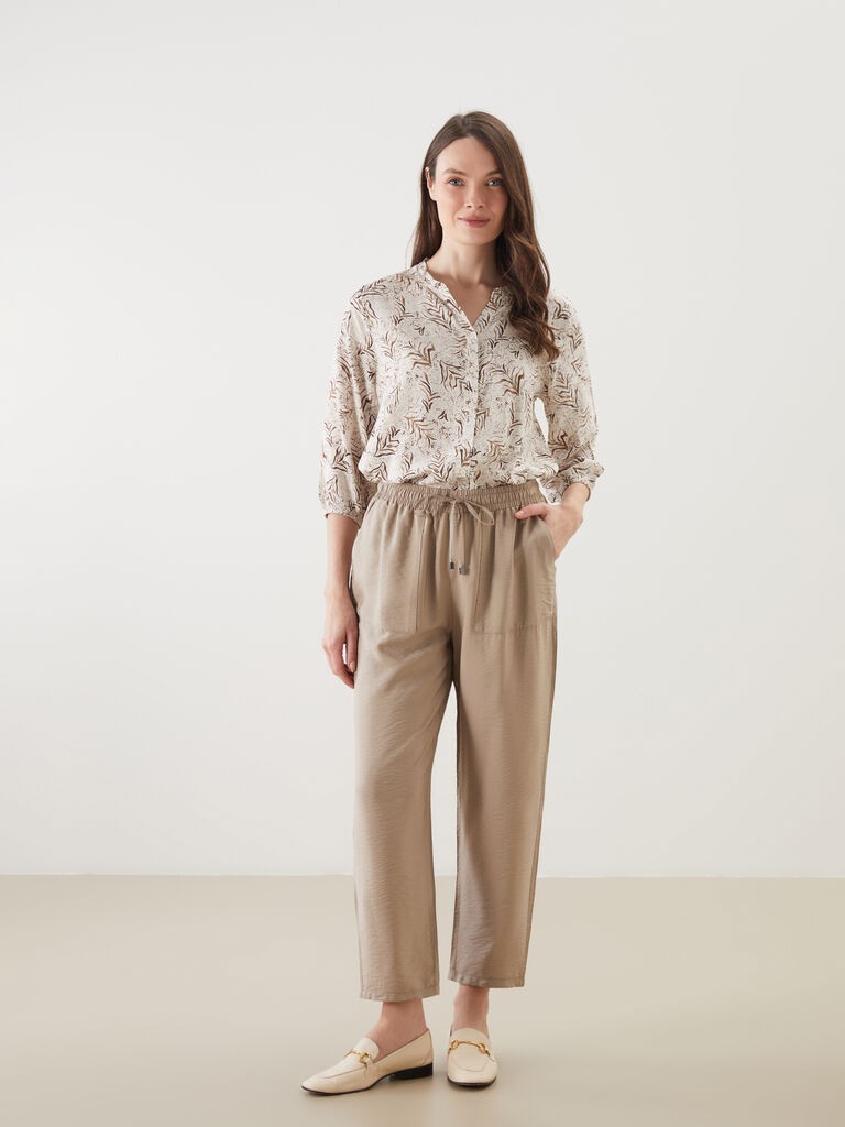 LC Waikiki Ženske pantalone W54941Z8-QW6, Regular, Bež