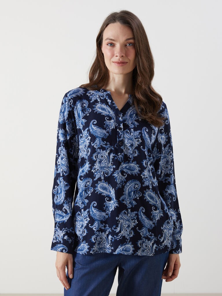 LC Waikiki Ženska bluza W54713Z8-LSJ, Teget