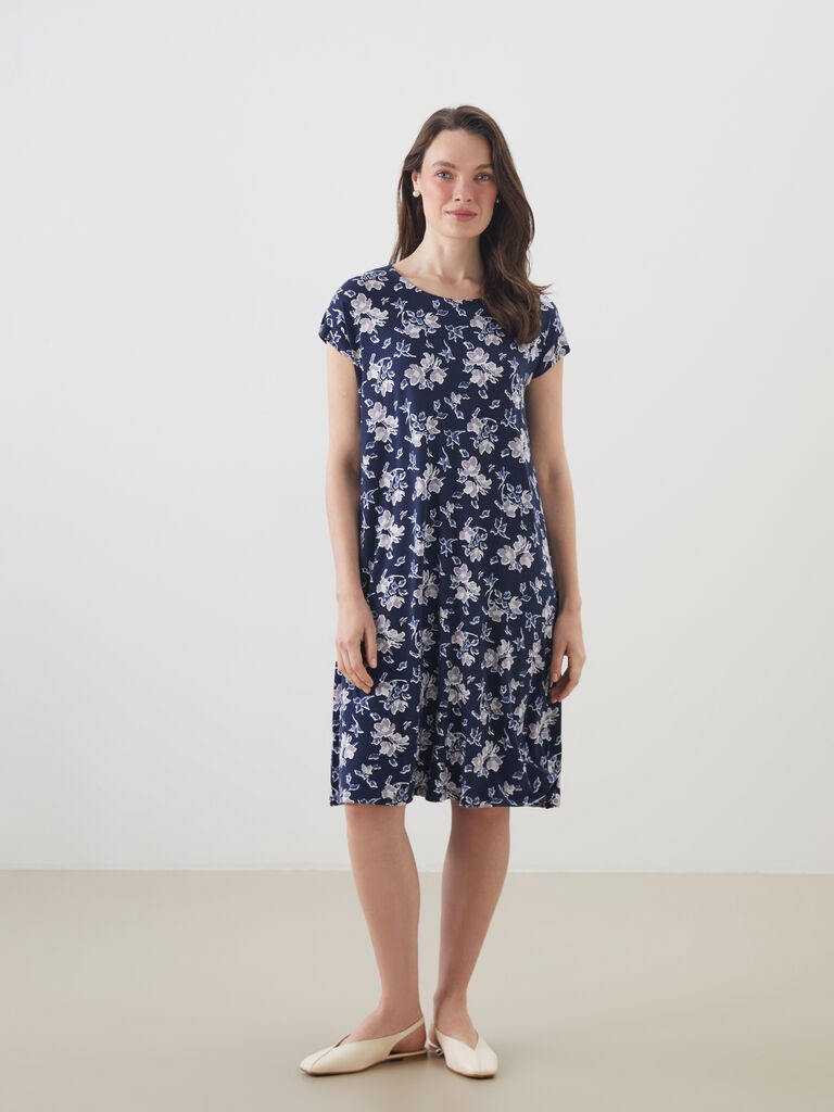 LC Waikiki Ženska haljina W54916Z8-LSG, Teget