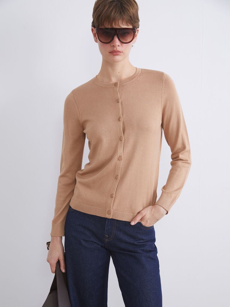 LC Waikiki Ženski Kardigan W52172Z8-YF2, Regular, Braon