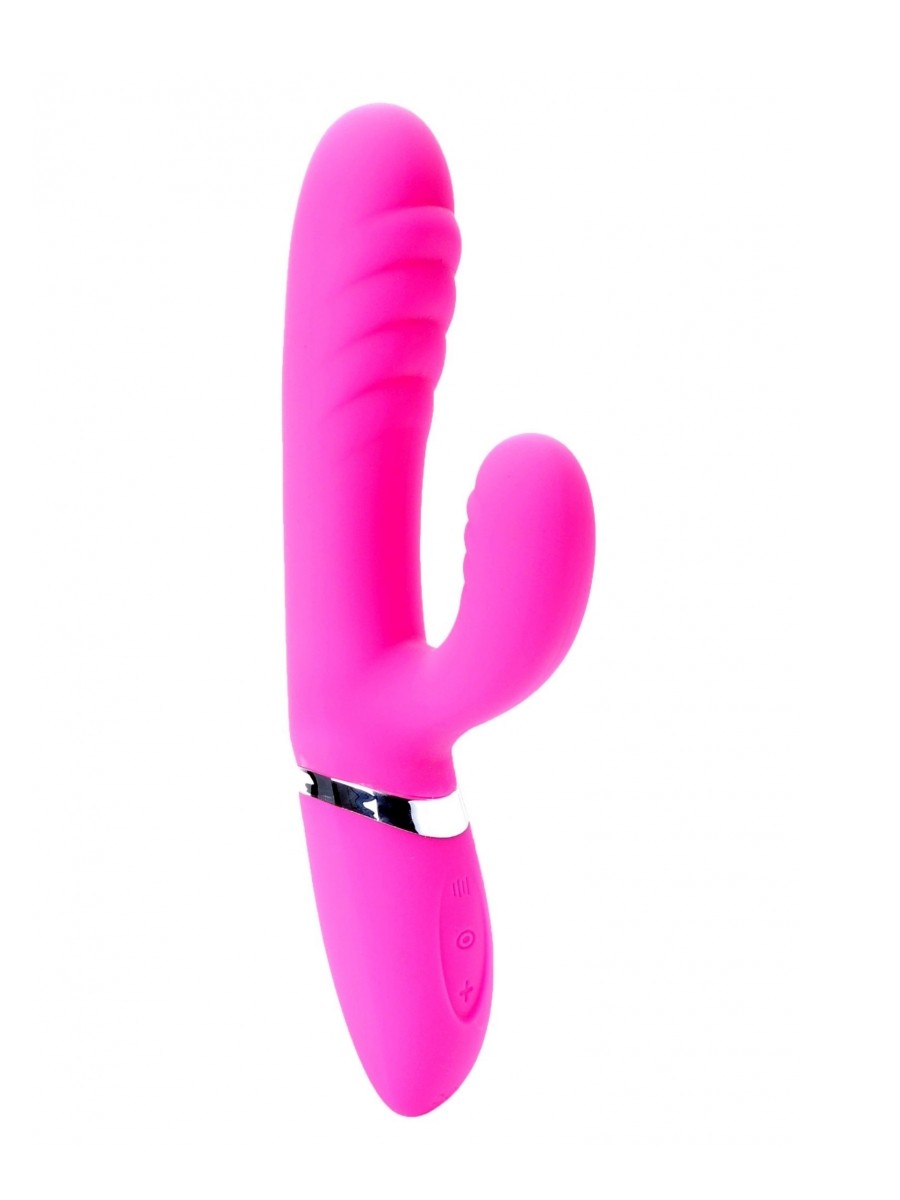 BOSS SERIES Vibrator sa dodatkom za klitoris Cindy, 36 funkcija, Roze