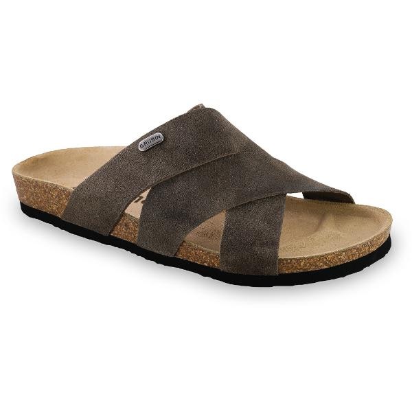 GRUBIN Muške papuče Morandi 1554010, Braon