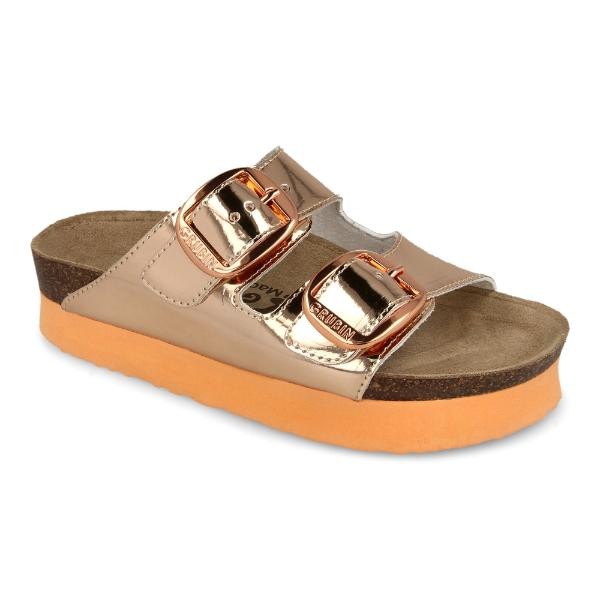 GRUBIN Ženske papuče sa platformom Castellon 1563600, Rose-gold boje