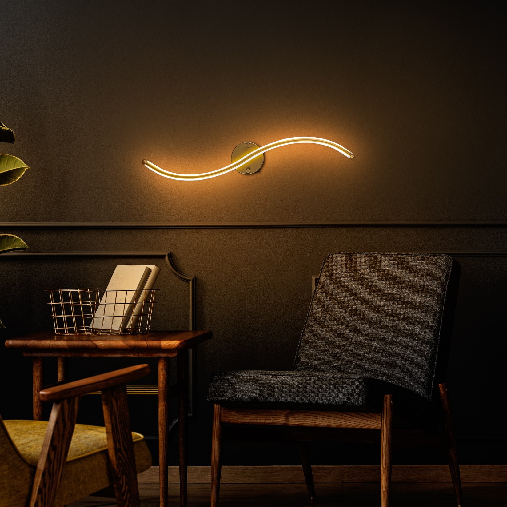 Opviq Zidna lampa, IP20, Zlatna