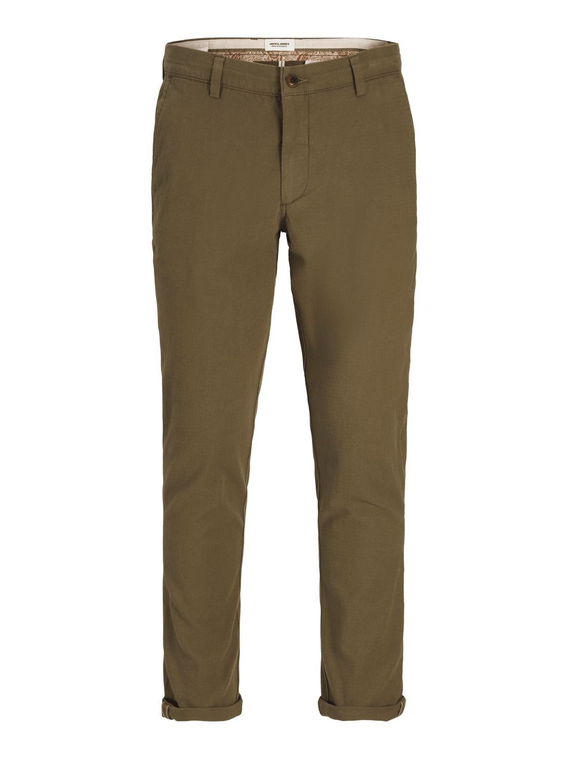 JACK & JONES Muške pantalone 12206198, Maslinaste