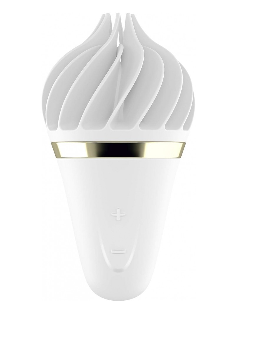 SATISFYER Stimulator za klitoris Sweet Treat, Silikonski, Beli