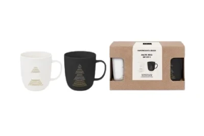 PPD Papperproducts Design Set vovogodišnjih šolja Pure Christmas, 350 ml, 2 komada