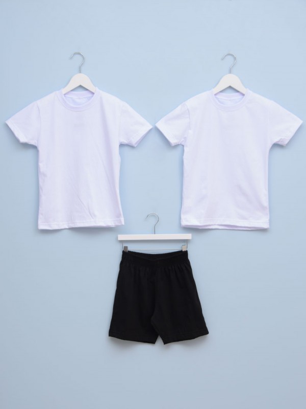 MALECKI Dečiji set za fizičko, 2 majice i šorts