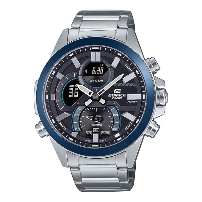 CASIO EDIFICE Muški sat ECB-30DB-1ADF, Srebrne boje
