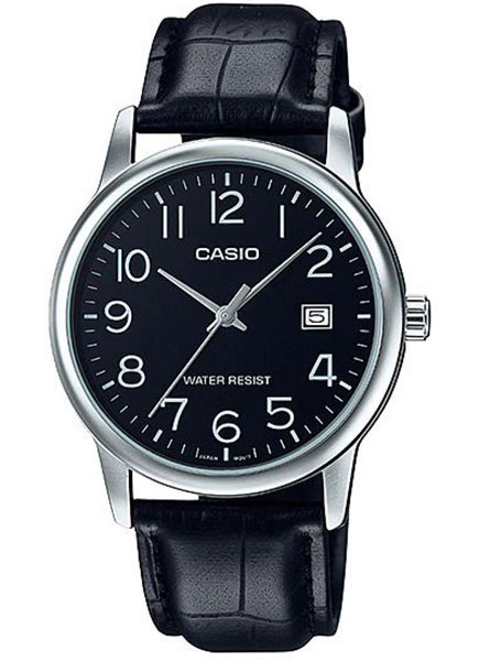 CASIO Muškii sat MTP-V002L-1B, Crni