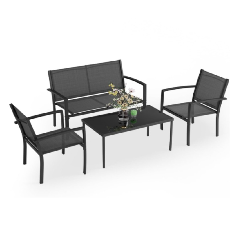 Baštenska garnitura Milano, Crna