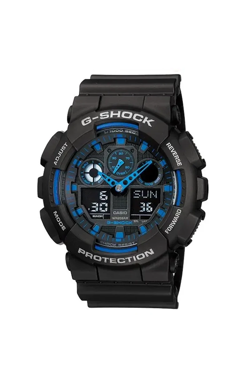CASIO G-SHOCK Muški sat GA-100-1A2DR, Crni
