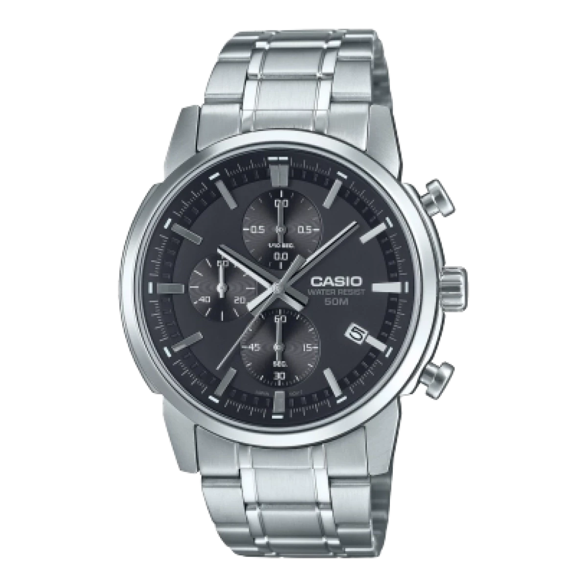 CASIO Muški sat MTP-E510D-1A1, Srebrne boje