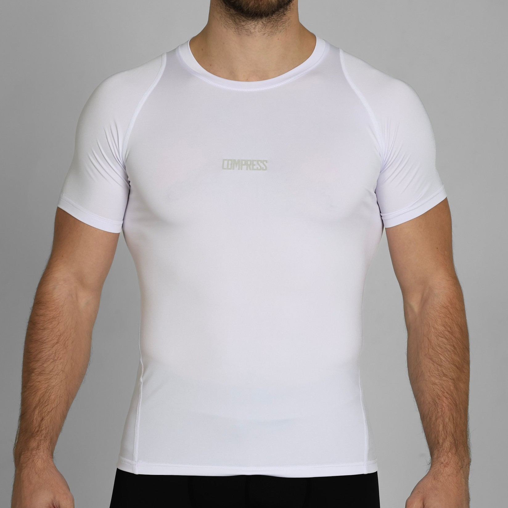 COMPRESS Muška majica kratkih rukava Cross 1, Bela