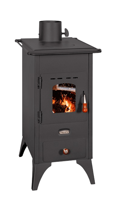 PRITY Mini Mala peć na drva, 5.2 kW, Crna