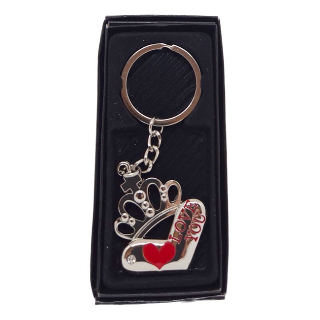 Privezak za ključeve Srce, Bež