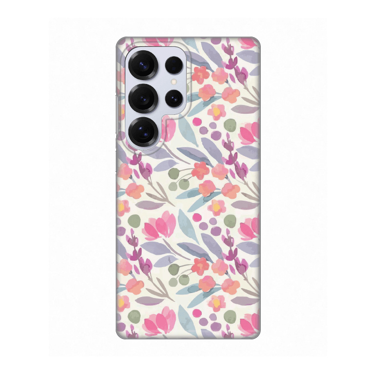 Maska za telefon Silikonska Print za Samsung S938B Galaxy S25 Ultra Watercolor Flowers